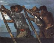 Hans von Maress Oarsmen.Study for a Fresco at the Zoological Station in Naples Spain oil painting artist